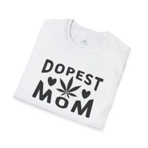 Dopest Mom Softstyle T-Shirt - Image 4