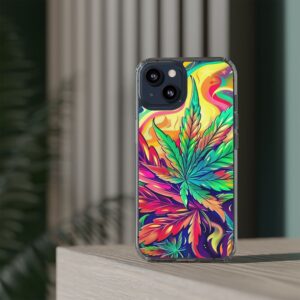 Psychedelic Clear Smartphone Case - Image 3