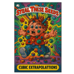Steal These Seeds – Cubic Extrapolation autoflower cannabis seed pack (7 feminized seeds, candy-sweet rotten-fruit strain).